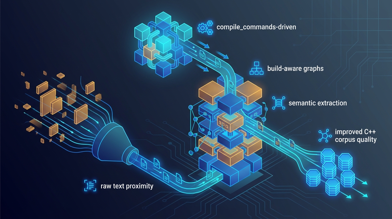 Compile Commands and Semantic Graphs: Why C++ Training Needs Real Build Context