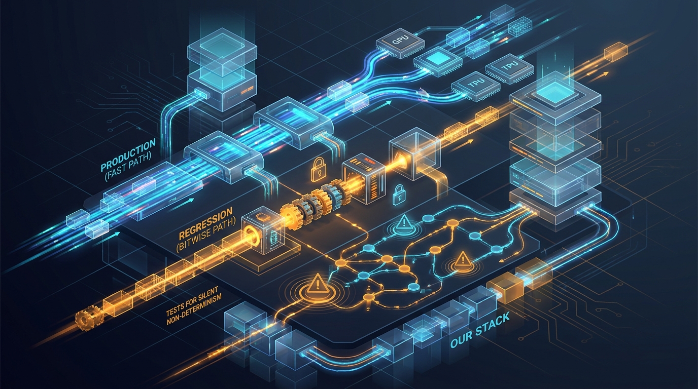 Determinism and bit-exact runs: what we guard and where we accept drift