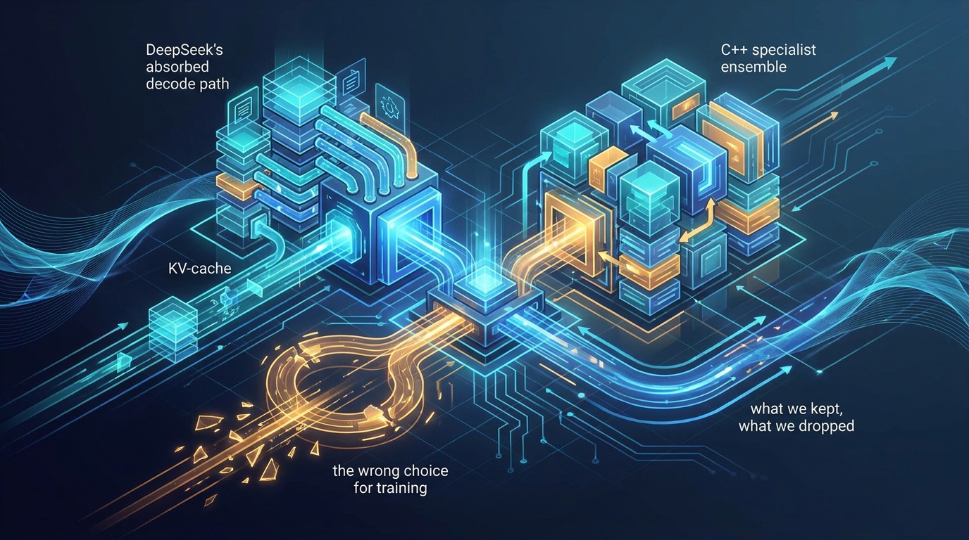 MLA Weight Absorption: What We Kept, What We Dropped for the C++ Specialists