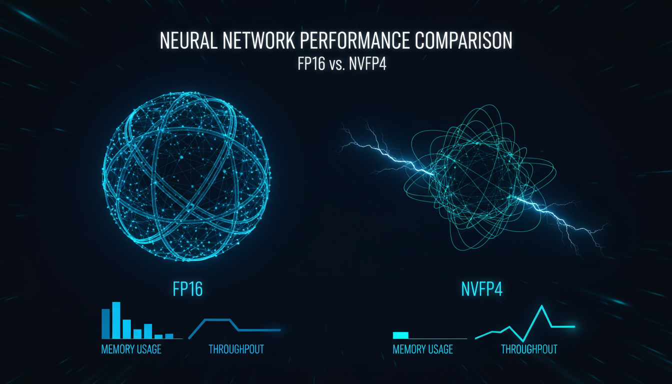 NVFP4 vs FP16 performance comparison