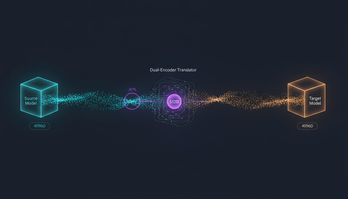 Dual-encoder translator architecture between SLMs
